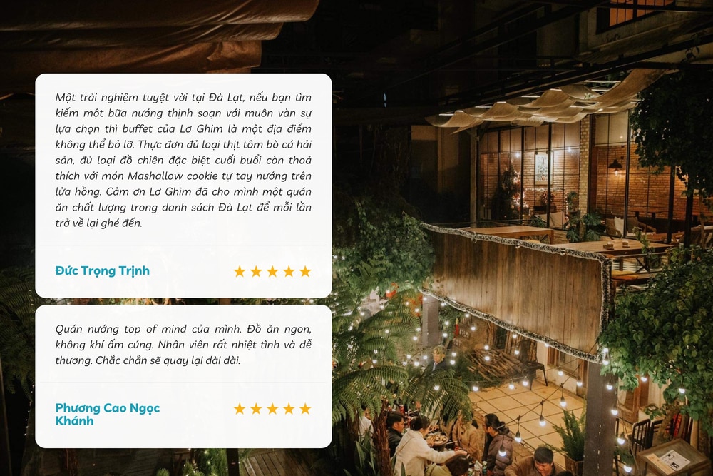 Lơ-ghim Grill & Chill sở hữu không gian ấm cúng, nhân viên nhiệt tình, là điểm đến không nên bỏ qua khi đến Đà Lạt